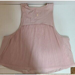 Lululemon Womens All Yours Pink Sleeveless Round Neck Pullover Crop Tank Top s ?